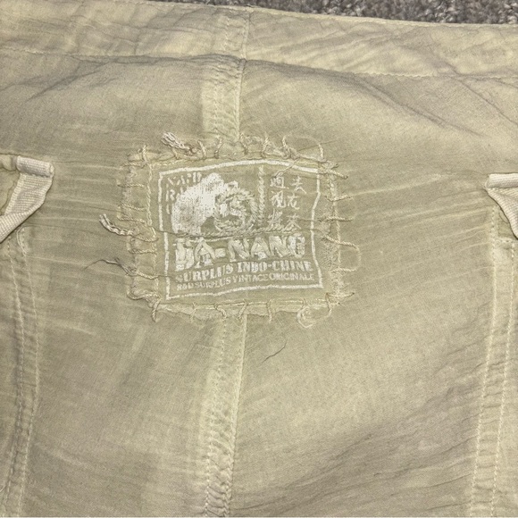 VTG Y2K Da-Nang Light Green Beaded Cropped Cargo Pants Y2K Grunge Women’s Sz M - Picture 6 of 11